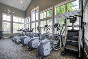 Bright fitness center